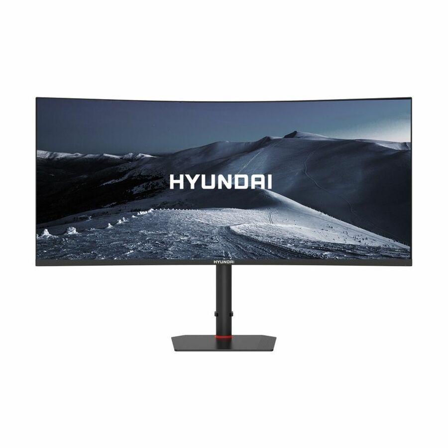 Hyundai HY View HT34CGMBK01 34" Class UW-QHD Curved Screen Gaming LED Monitor - 16:9 - Black, Matte Black