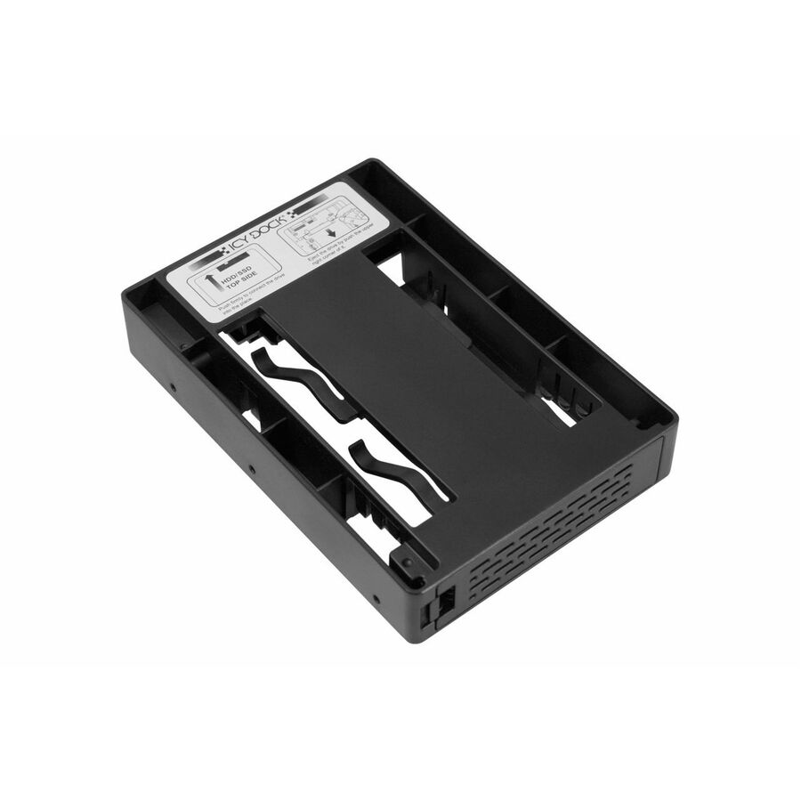 Icy Dock EZConvert Lite MB882SP-1S-3B Drive Bay Adapter for 3.5" 12Gb/s SAS, SATA/600 - Serial ATA Host Interface Internal - Black