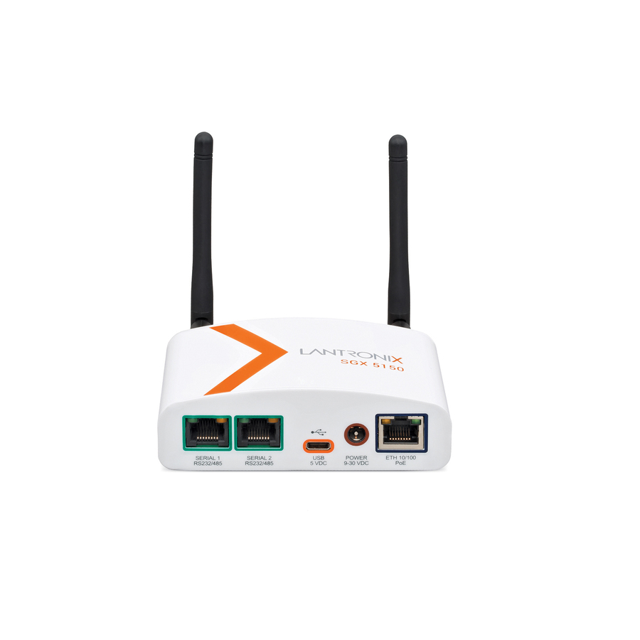 Lantronix SGX 5150 Wireless IoT Gateway, 802.11a/b/g/n/ac, 1xRS232 (RJ45), USB, 10/100 Ethernet, PoE, EU Model
