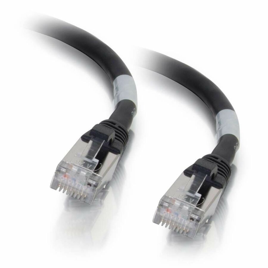 C2G-3ft Cat6a Snagless Shielded (STP) Network Patch Cable - Black