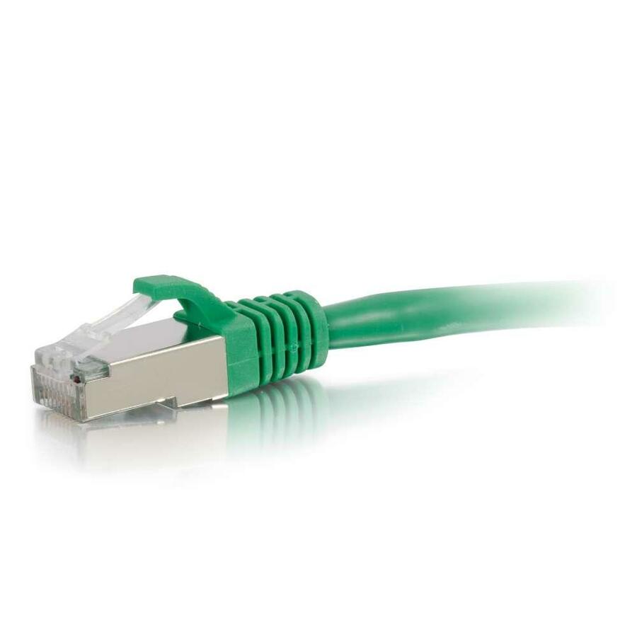 C2G 5ft Cat6 Snagless Shielded (STP) Network Patch Cable - Green