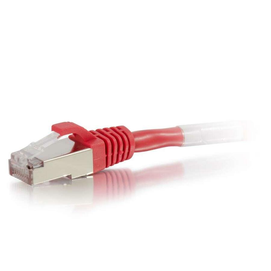 C2G 3ft Cat6 Ethernet Cable - Snagless Shielded (STP) - Red