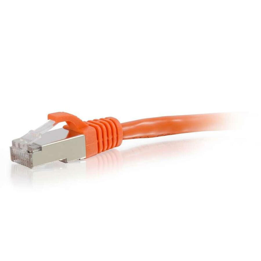C2G-10ft Cat6 Snagless Shielded (STP) Network Patch Cable - Orange