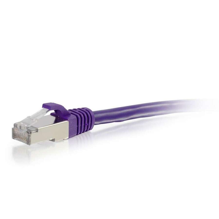 C2G-6ft Cat6 Snagless Shielded (STP) Network Patch Cable - Purple