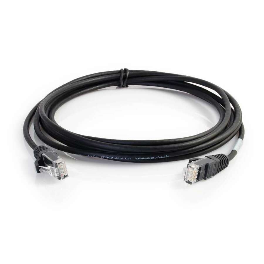 C2G 6in Cat6 Ethernet Cable - Slim - Snagless Unshielded (UTP) - Black