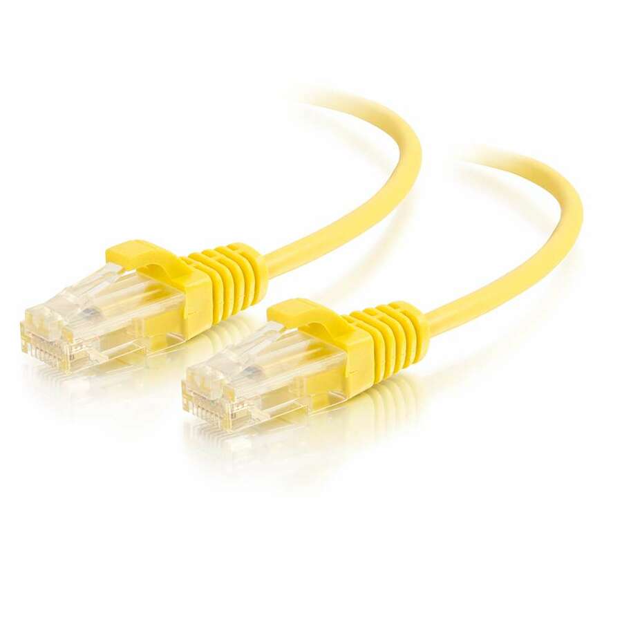 C2G 7ft Cat6 Ethernet Cable - Snagless Unshielded (UTP) - Yellow