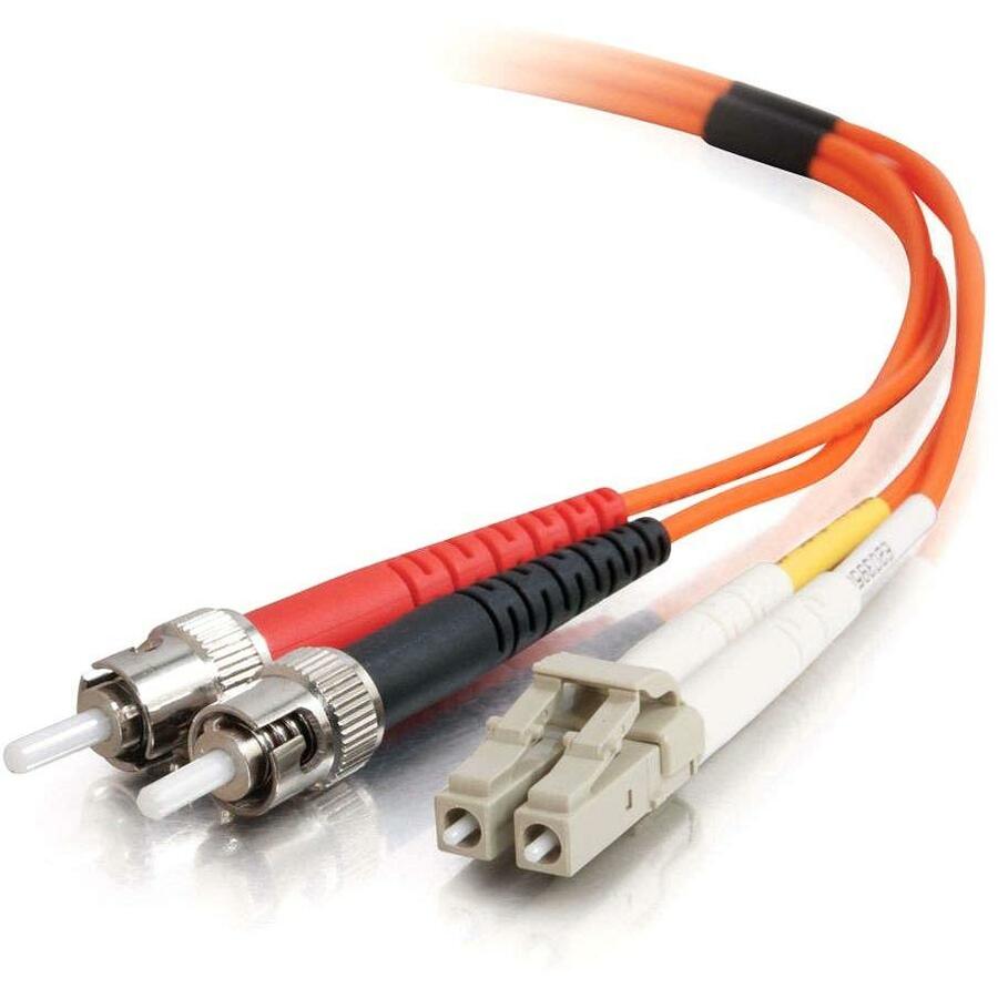 C2G-3m LC-ST 62.5/125 OM1 Duplex Multimode Fiber Optic Cable (TAA Compliant) - Orange