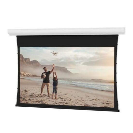 Da-Lite Tensioned Contour Electrol Series Projection Screen - Wall or Ceiling Mounted Electric Screen - 137in Screen
