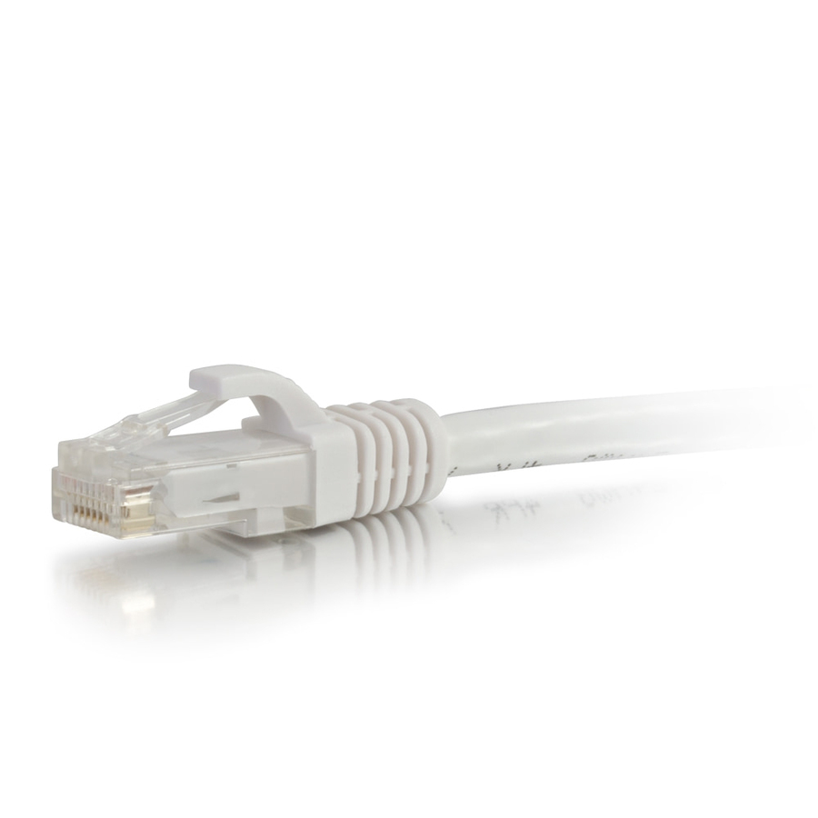 C2G 1ft (0.3m) Cat6a Snagless Unshielded UTP Ethernet Network Patch Cable - White - RJ45 - M/M