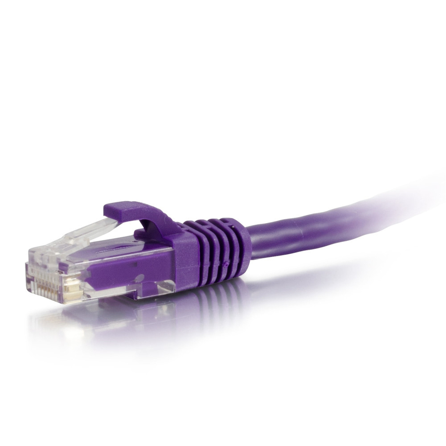 C2G 10ft Cat6a Snagless Unshielded UTP Network Patch Ethernet Cable-Purple
