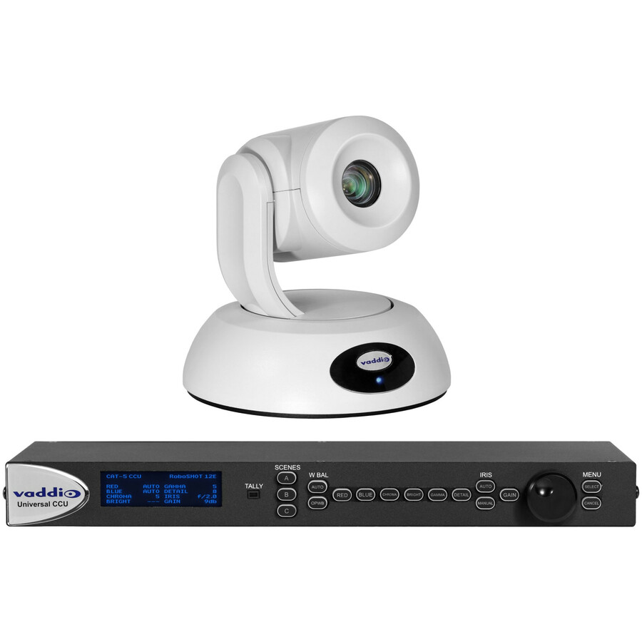 Vaddio RoboSHOT Elite Video Conferencing Camera - 8.5 Megapixel - 60 fps - White