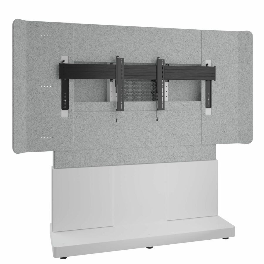Middle Atlantic Forum Series 4RU Free-Standing 3-Bay Single Display Stand - Light Finish