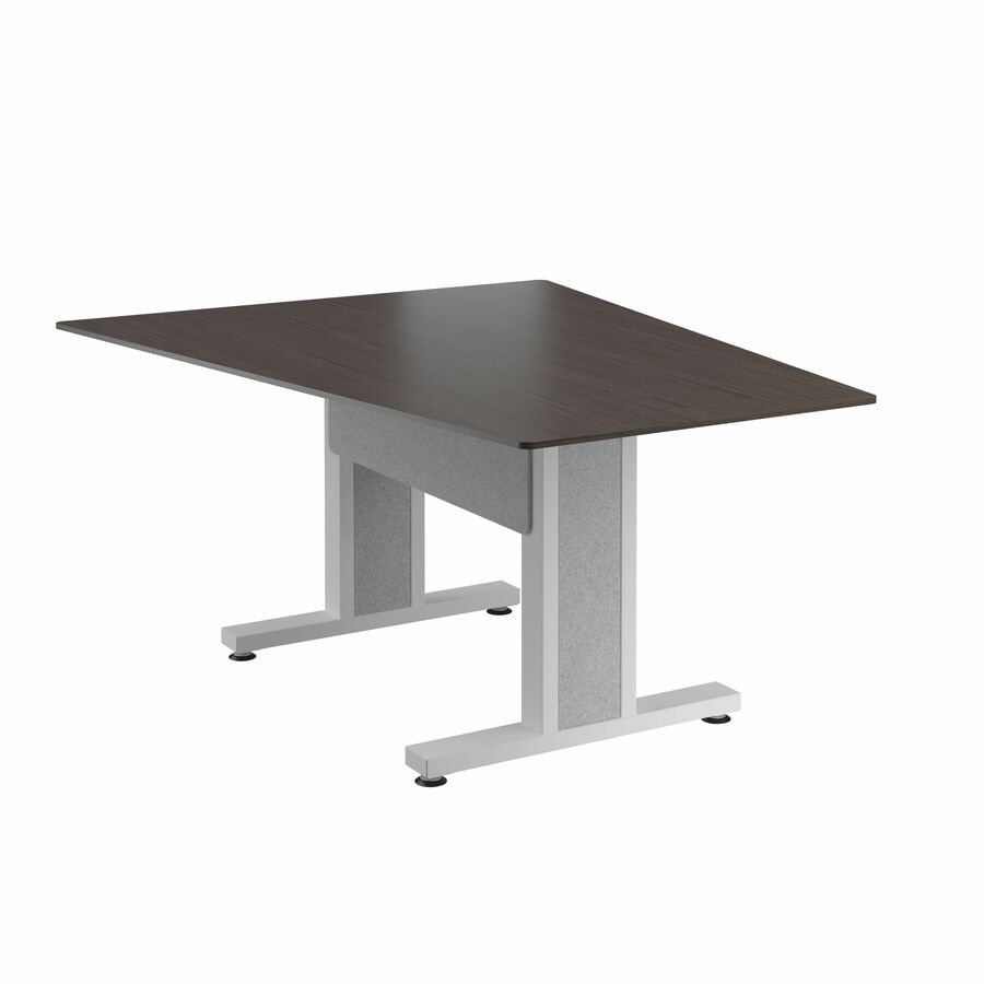 Middle Atlantic Forum Series Angle Table for 3 - 5 People - 59in Length - Asian Night Table Top with Light Table Base