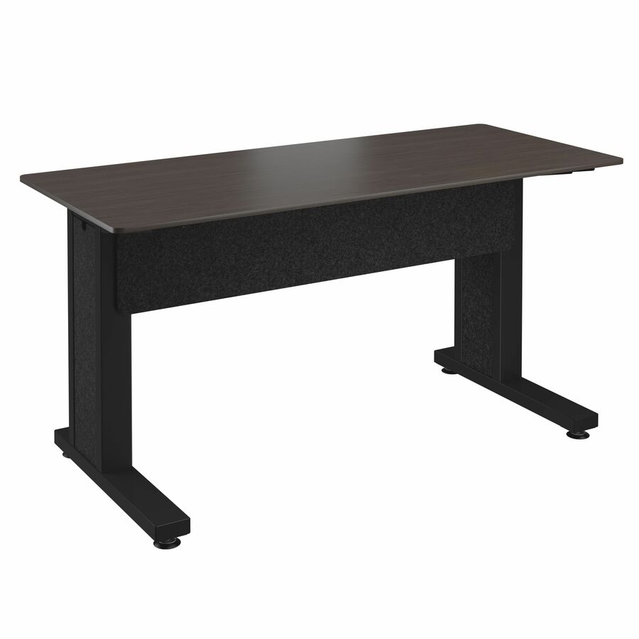 Middle Atlantic Forum Series Rectangle Table for 2 People - 30in Height - Asian Night Table Top with Dark Table Base