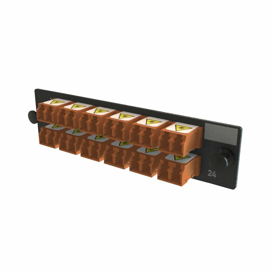 Ortronics Q-Series Keyed OFP Adapter Panel 24 Fibers, Brown