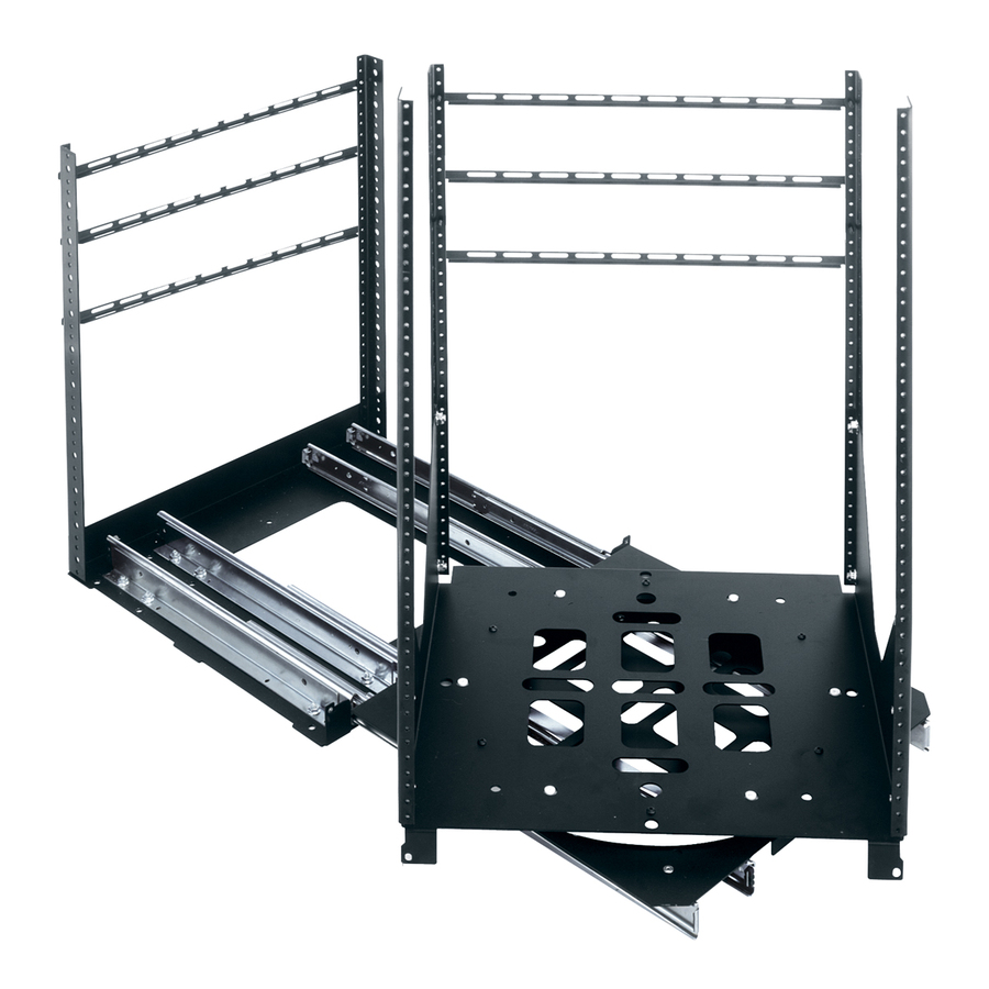 Middle Atlantic SRSR Series 17RU Slide Out Rotating Rack Rail System - 19.1in Depth Wall Mounted Rack