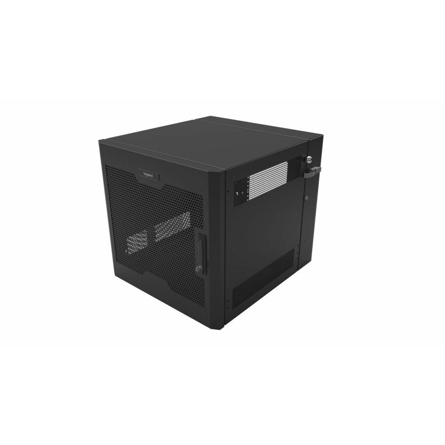 Ortronics Swing-Out Wall-Mount Ruggedized Cabinets, 12RU, Perforated Door