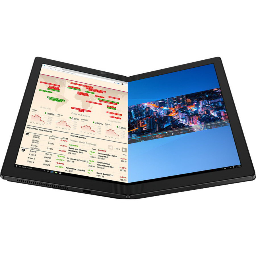 Lenovo ThinkPad X1 Fold Gen 1 20RK0038US 13.3" Touchscreen Detachable 2 in 1 Notebook - QXGA - Intel Core i5 i5-L16G7 - 8 GB - 256 GB SSD - English Keyboard - Black
