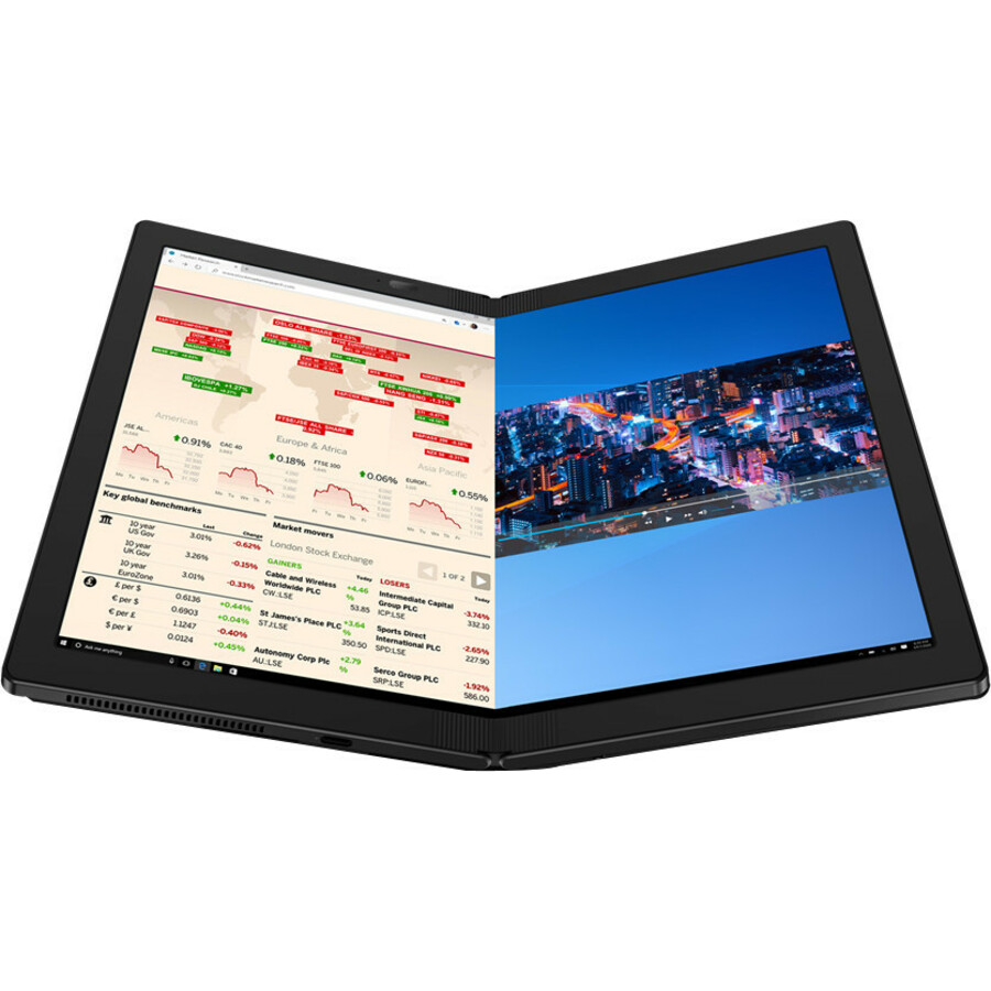 Lenovo ThinkPad X1 Fold Gen 1 20RK0045US 13.3" Touchscreen Detachable 2 in 1 Notebook - QXGA - Intel Core i5 i5-L16G7 - 8 GB - 256 GB SSD - English Keyboard - Black
