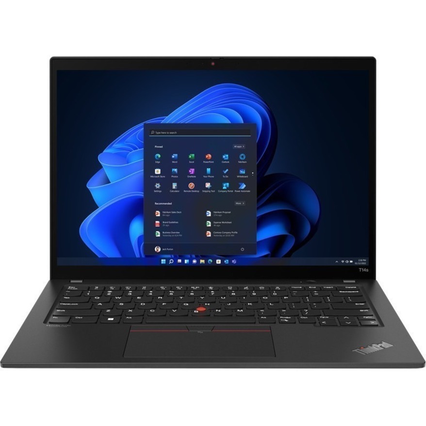 Lenovo ThinkPad T14s Gen 3 21CQ002HUS 14" Notebook - WUXGA - AMD Ryzen 7 PRO 6850U - 16 GB - 512 GB SSD - English Keyboard - Thunder Black