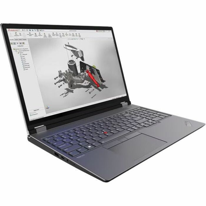 Lenovo ThinkPad P16 Gen 2 21FA002KUS 16" Mobile Workstation - WQXGA - 165 Hz - Intel Core i7 13th Gen i7-13850HX - vPro Technology - 32 GB - 1 TB SSD - English Keyboard - Villi Black, Storm Gray