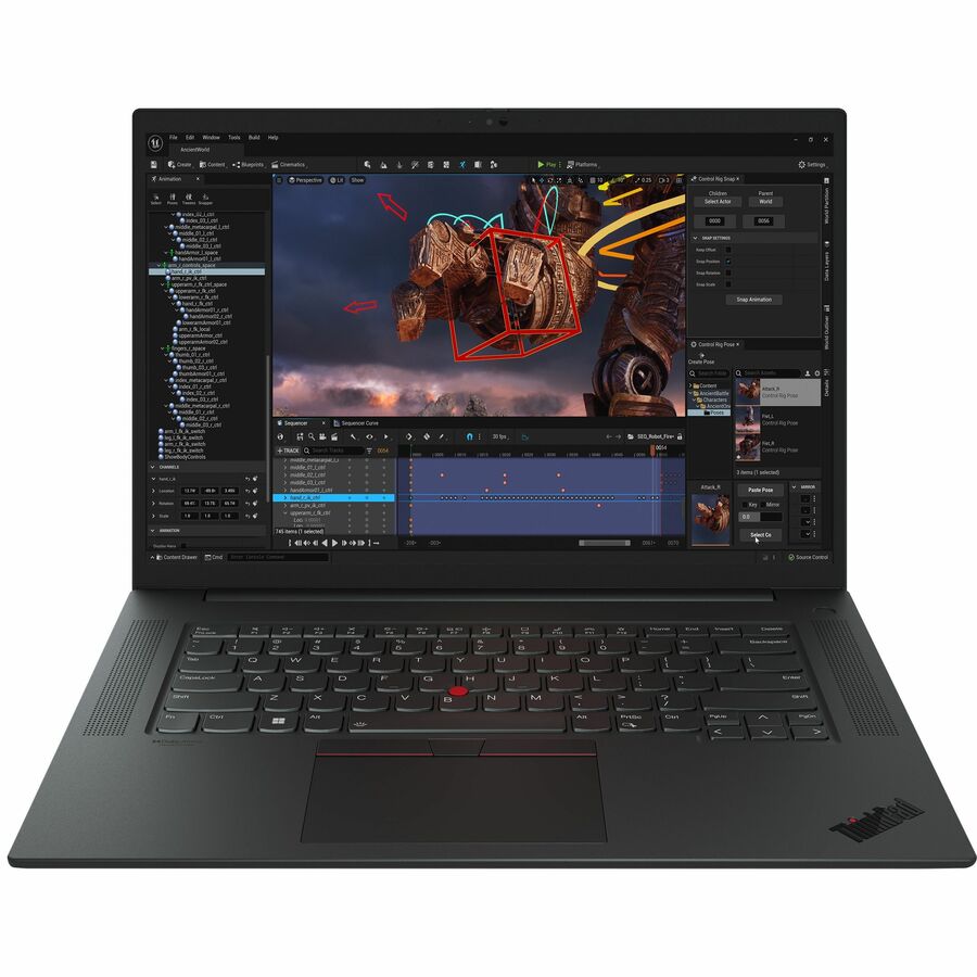 Lenovo ThinkPad P1 Gen 6 21FV0023US 16" Mobile Workstation - WQXGA - 165 Hz - Intel Core i7 13th Gen i7-13700H - 16 GB - 512 GB SSD - English Keyboard - Black Paint