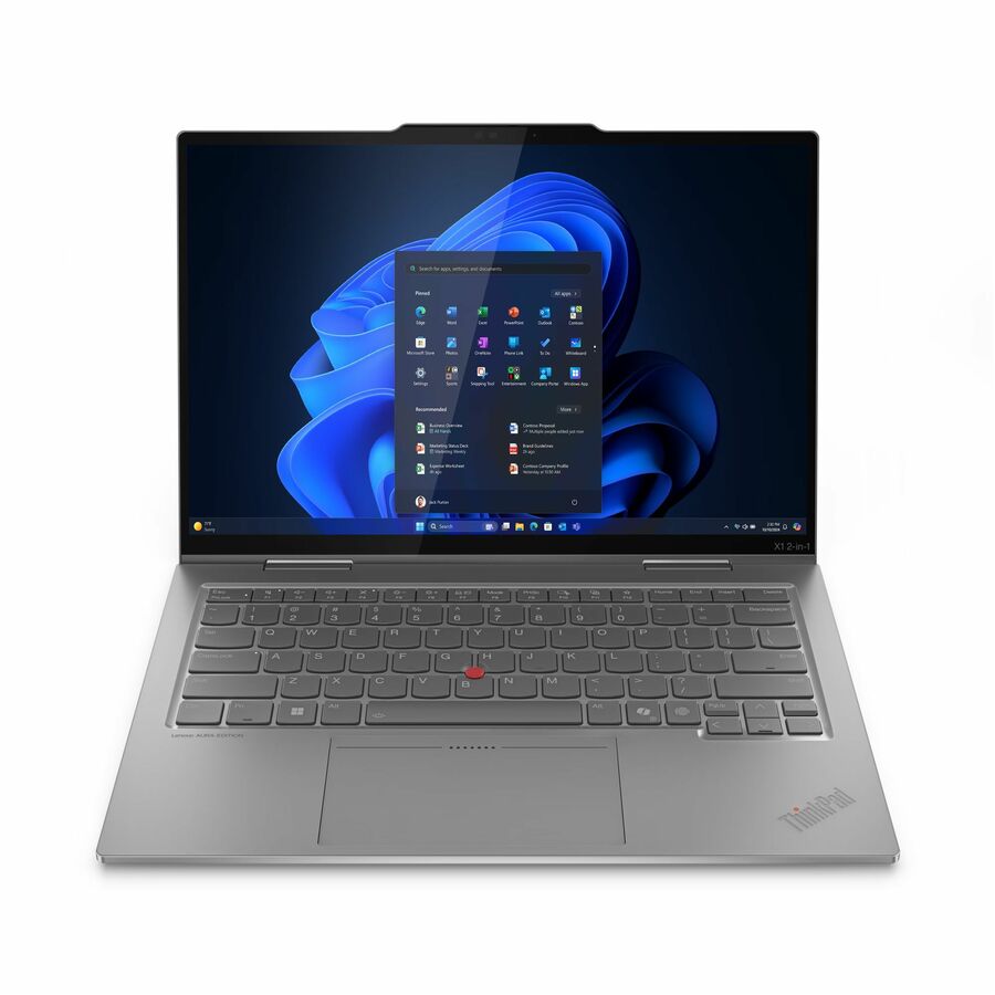 Lenovo ThinkPad X1 Gen 10 Aura Edition 21Q000D3US 14" Touchscreen Convertible 2 in 1 Notebook - WUXGA - 60 Hz - Intel Core Ultra 7 2nd Gen 255U - Intel Evo Platform - 16 GB - 512 GB SSD - English Keyboard - Gray