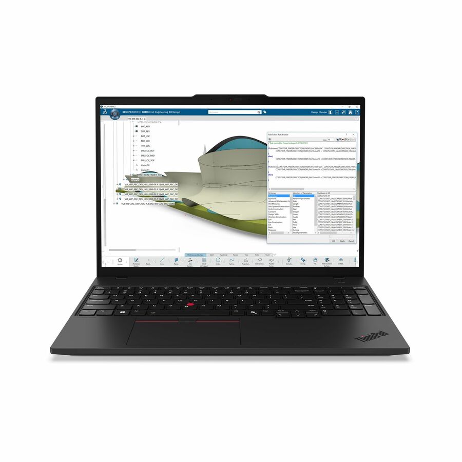 Lenovo ThinkPad P16s Gen 4 21QR001HUS 16" Touchscreen Copilot+ PC Mobile Workstation - WQUXGA - AMD Ryzen AI 7 PRO 350 - 16 GB - 512 GB SSD - English Keyboard - Black