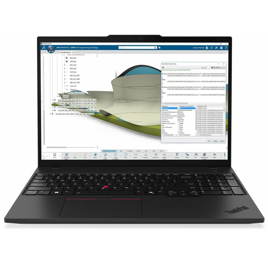 Lenovo ThinkPad P16s Gen 4 21QV003CUS 16" Touchscreen Mobile Workstation - WQUXGA - Intel Core Ultra 7 2nd Gen 265H - vPro Technology - 96 GB - 2 TB SSD - English Keyboard - Black