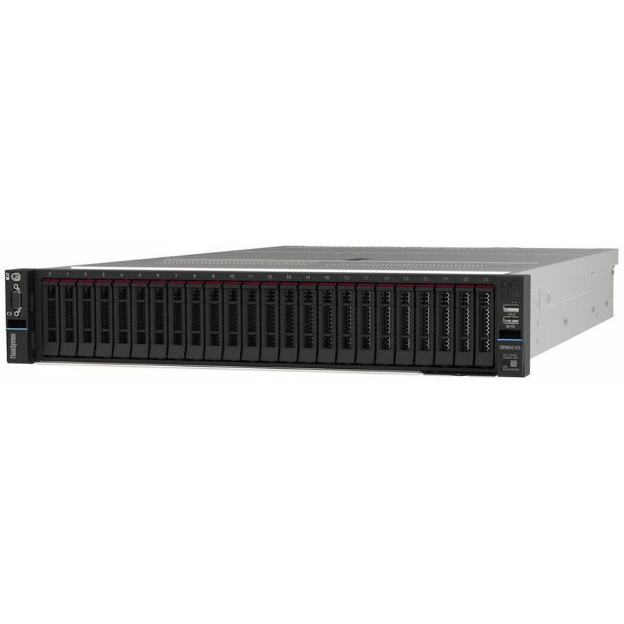 Lenovo ThinkSystem SR650 V3 7D76A07LNA 2U Rack Server - 1 Xeon Silver 4509Y 2.60 GHz - 32 GB RAM - 12Gb/s SAS Controller
