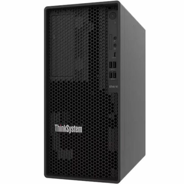 Lenovo ThinkSystem ST45 V3 7DH51002NA Tower Server - 1 x AMD EPYC 4244P 3.80 GHz - 16 GB RAM - Serial ATA/600 Controller