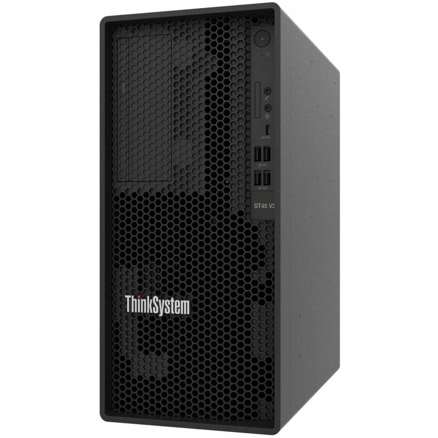 Lenovo ThinkSystem ST45 V3 7DH5A01GNA Tower Server - 1 x AMD EPYC 4244P 3.80 GHz - 16 GB RAM - Serial ATA/600 Controller
