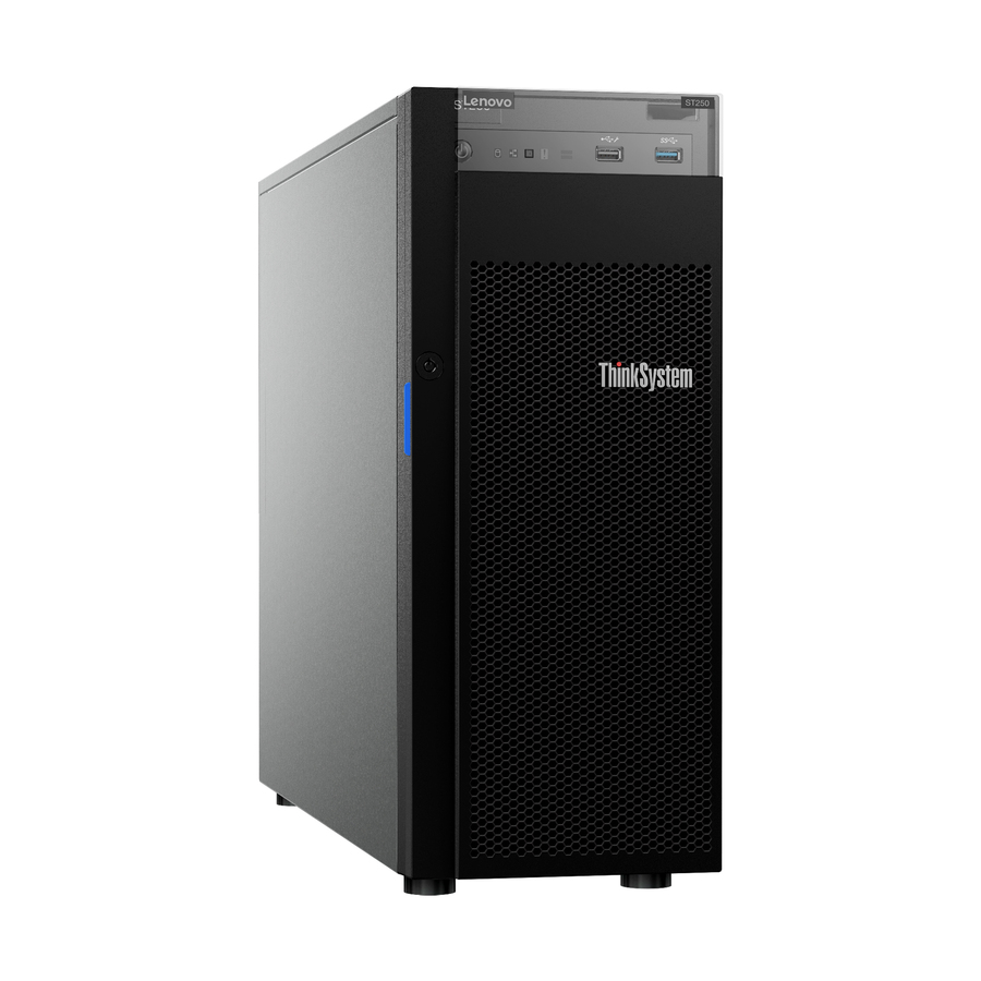 Lenovo ThinkSystem ST250 7Y46A001NA 4U Tower Server - 1 Xeon E-2134 3.50 GHz - 8 GB RAM - Serial ATA/600 Controller