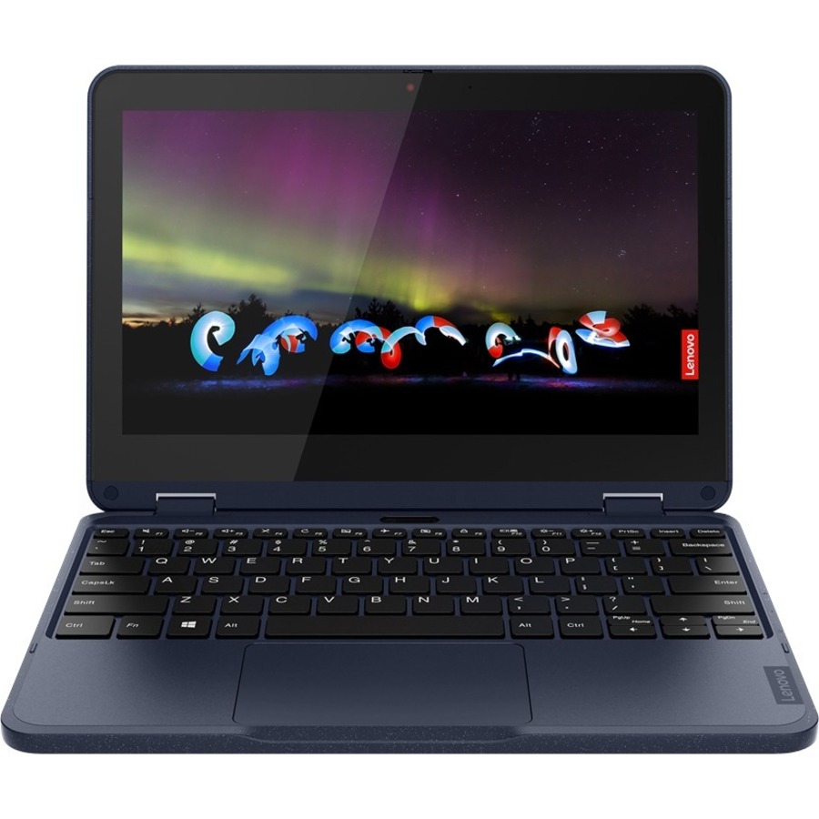 Lenovo 500w Gen 3 82J3001AUS 11.6" Touchscreen Convertible 2 in 1 Notebook - HD - Intel Celeron N5100 - 4 GB - 128 GB SSD - English Keyboard - Abyss Blue