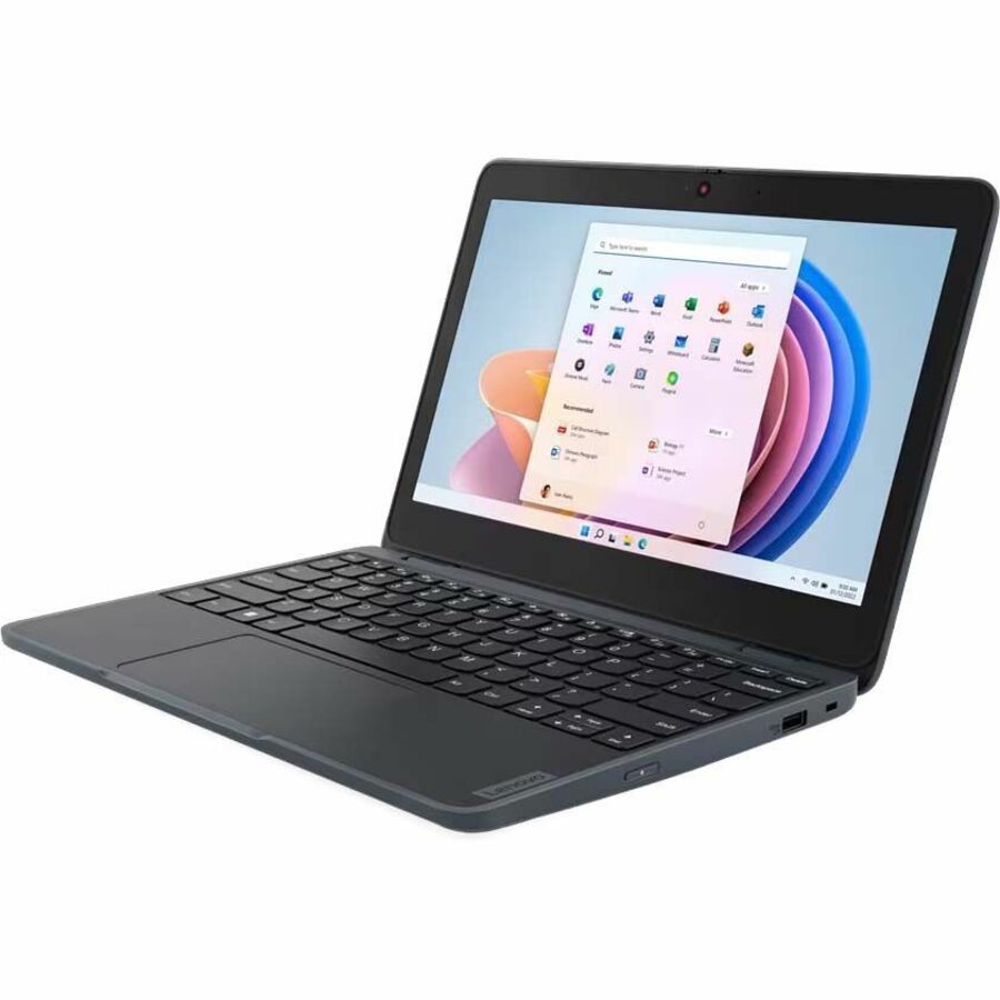 Lenovo 100 82VK0005US 11.6" Notebook - HD - 60 Hz - Intel N-Series N100 - 4 GB - 128 GB SSD - English Keyboard - Slate Gray