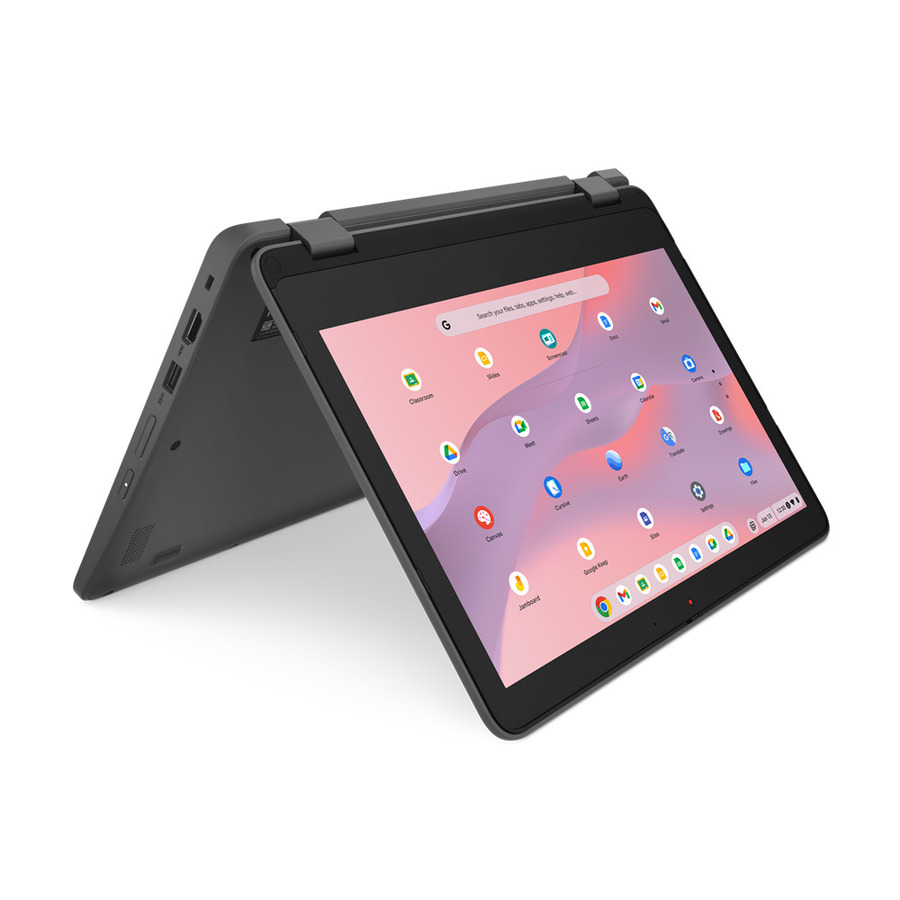 Lenovo 300e Yoga Chromebook Gen 4 82W20009US 11.6" Touchscreen Convertible 2 in 1 Chromebook - HD - 60 Hz - Octa-core (ARM Cortex A76 + Cortex A55) - 8 GB - 64 GB Flash Memory - English Keyboard - Graphite Gray