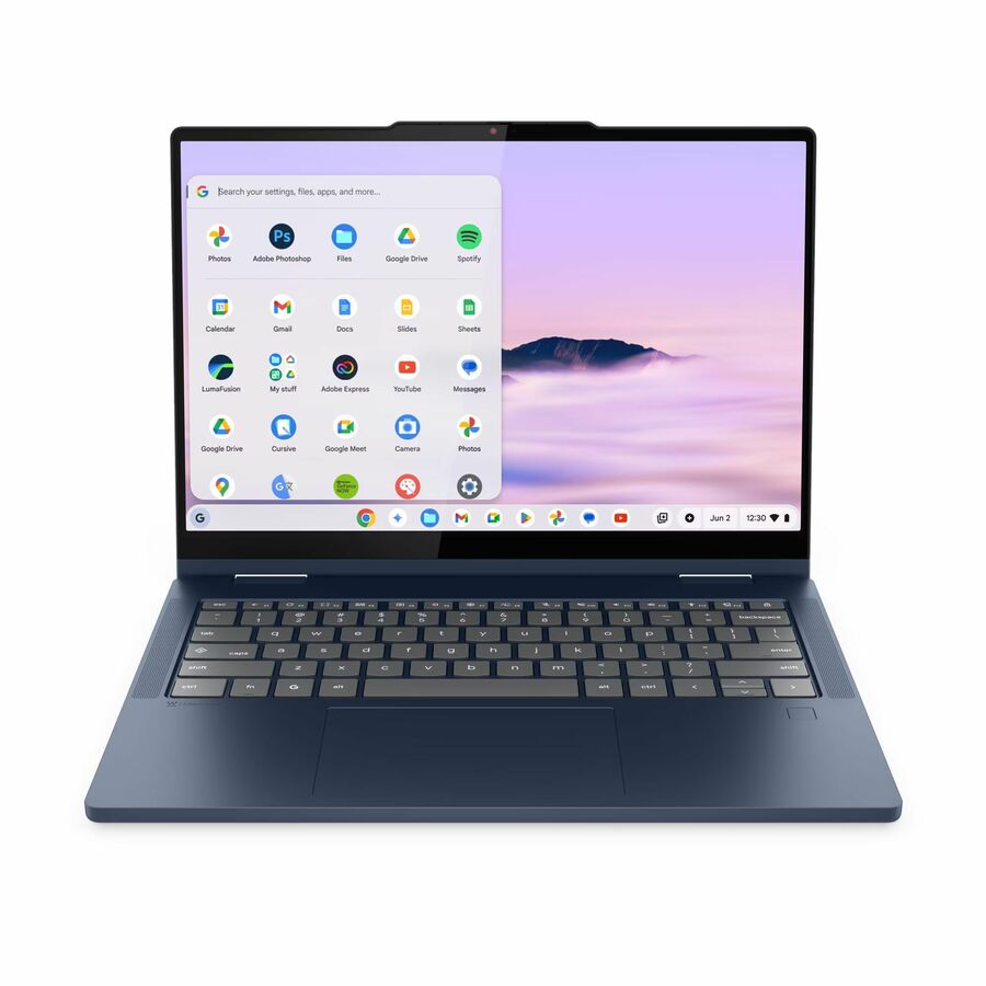 Lenovo Chromebook Chrome 14ITN10 83LN0004US 14" Touchscreen Convertible 2 in 1 Chromebook - WUXGA - 60 Hz - Intel Core 3 N355 - 8 GB - 128 GB Flash Memory - English Keyboard - Cosmic Blue