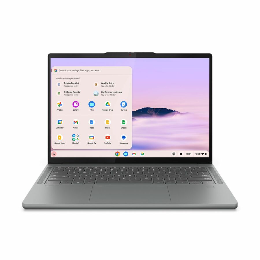 Lenovo Chrome 14M9610 83MW000EUS 14" Touchscreen Chromebook - WUXGA - 60 Hz - Octa-core (ARM Cortex X925 + Cortex X4) - 16 GB - 256 GB Flash Memory - English Keyboard - Luna Gray