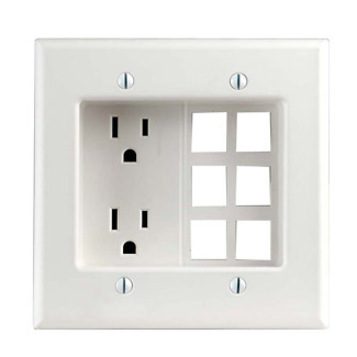 Leviton 690-W Faceplate