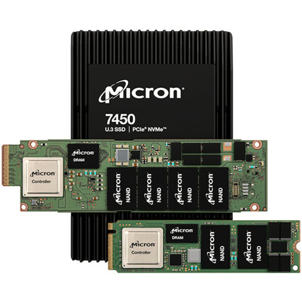 Micron 7450 PRO 960 GB Solid State Drive - M.2 2280 Internal - PCI Express NVMe (PCI Express NVMe 4.0 x4) - Read Intensive - TAA Compliant