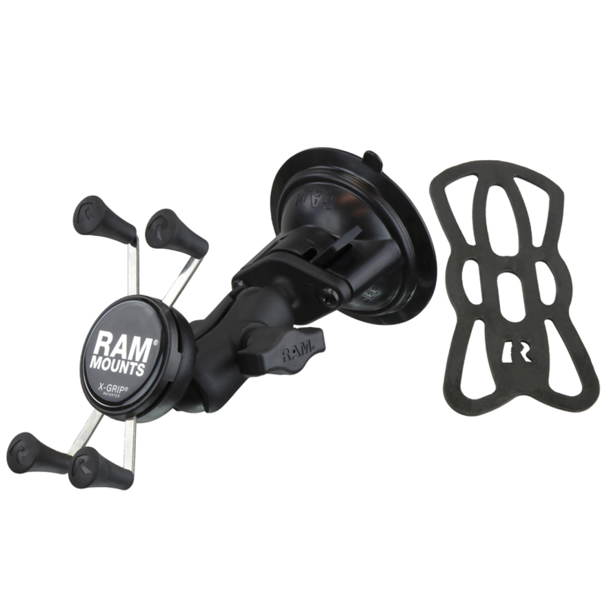 RAM Mounts X-Grip Vehicle Mount for Phone Mount, Suction Cup, iPhone, Smartphone, Handheld Device