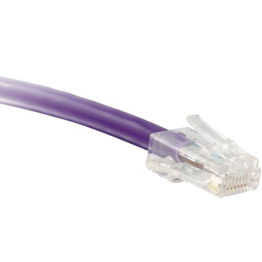 ENET Cat5e Purple 75 Foot Non-Booted (No Boot) (UTP) High-Quality Network Patch Cable RJ45 to RJ45 - 75Ft