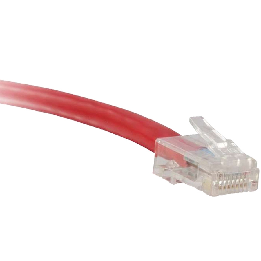 ENET Cat5e Red 40 Foot Non-Booted (No Boot) (UTP) High-Quality Network Patch Cable RJ45 to RJ45 - 40Ft