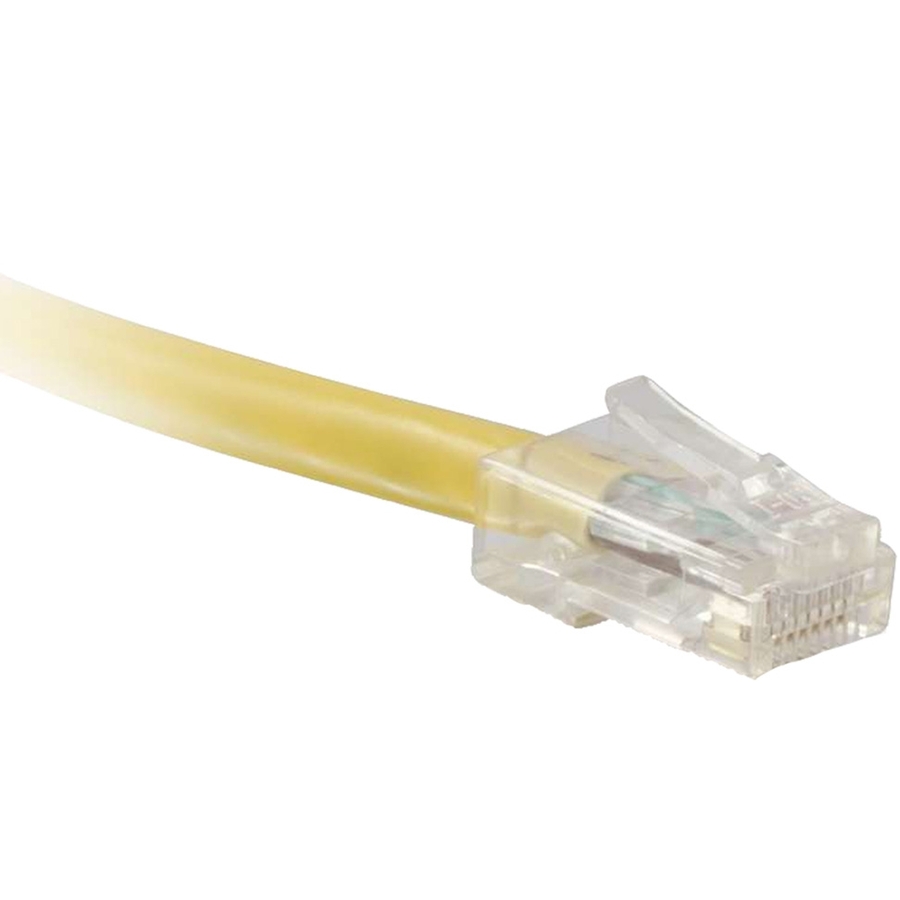 ENET Cat5e Yellow 30 Foot Non-Booted (No Boot) (UTP) High-Quality Network Patch Cable RJ45 to RJ45 - 30Ft
