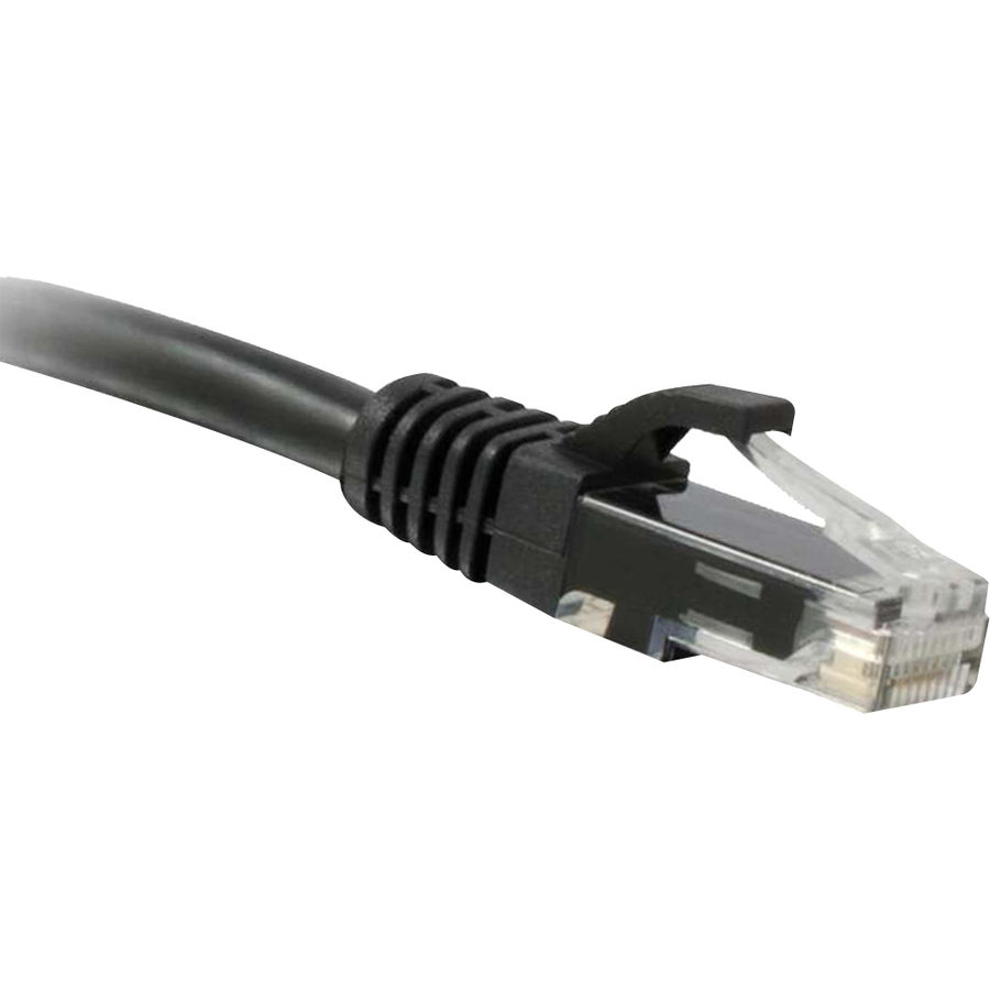 ENET Cat6 Black 50 Foot Patch Cable with Snagless Molded Boot (UTP) High-Quality Network Patch Cable RJ45 to RJ45 - 50Ft