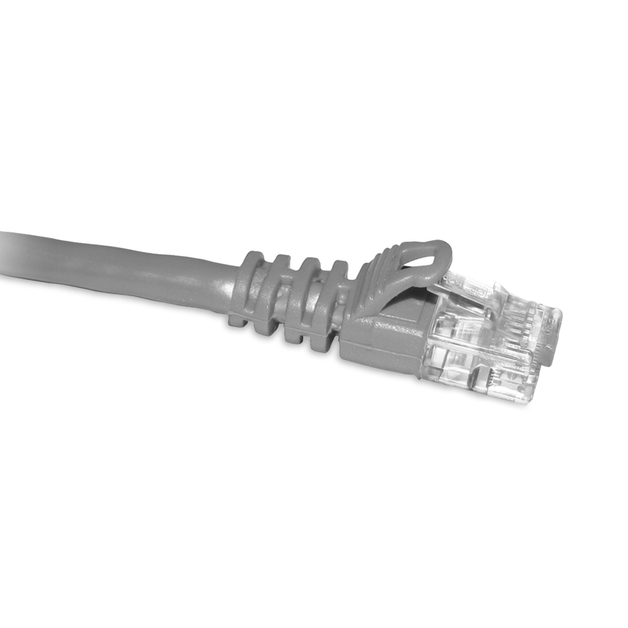 ENET Cat6 Gray 8 Foot Patch Cable with Snagless Molded Boot (UTP) High-Quality Network Patch Cable RJ45 to RJ45 - 8Ft