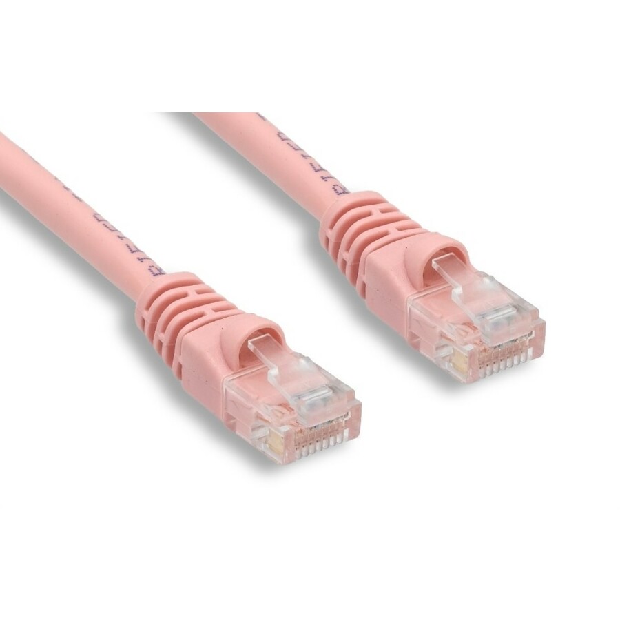 ENET Cat6 Pink 6 Foot Patch Cable with Snagless Molded Boot (UTP) High-Quality Network Patch Cable RJ45 to RJ45 - 6Ft