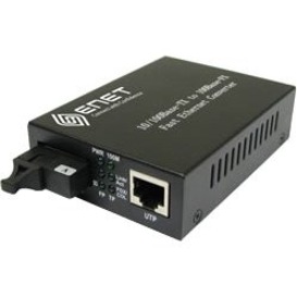 ENET 1x 10/100Base-T RJ45 to 1x Simplex SC 100BaseD 1550nmTx/1490nm Rx Single-mode Single-Strand SC 80km WDM Media Converter Stand-Alone - Power Supply Included; Chassis/Rack Mountable