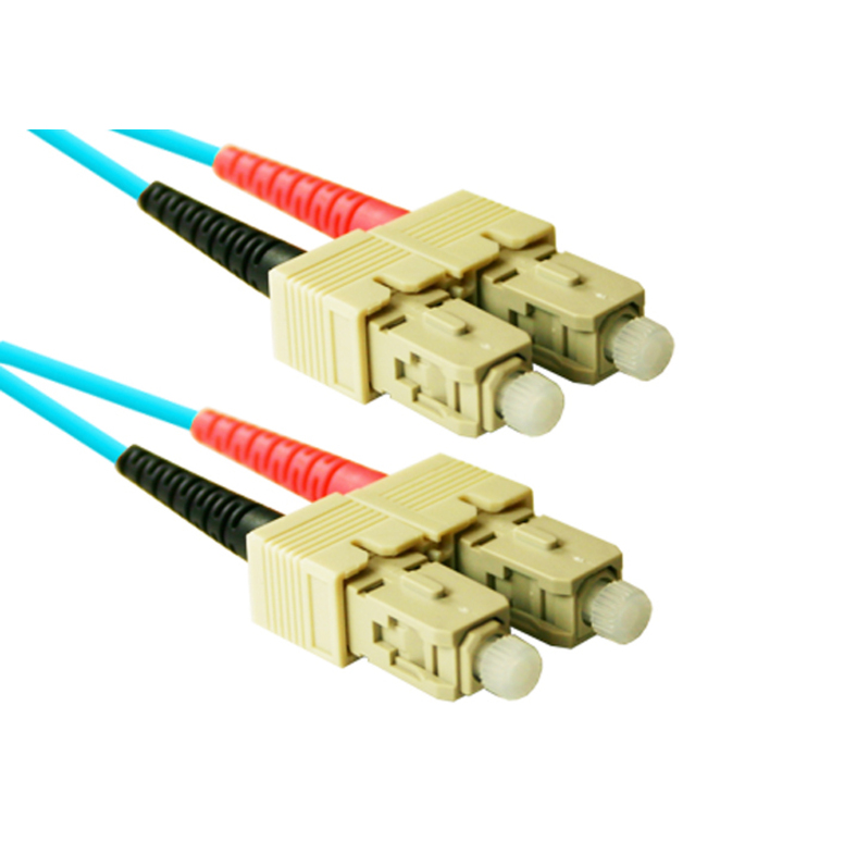 ENET 6M SC/SC Duplex Multimode 50/125 10Gb OM3 or Better Aqua Fiber Patch Cable 6 meter SC-SC Individually Tested