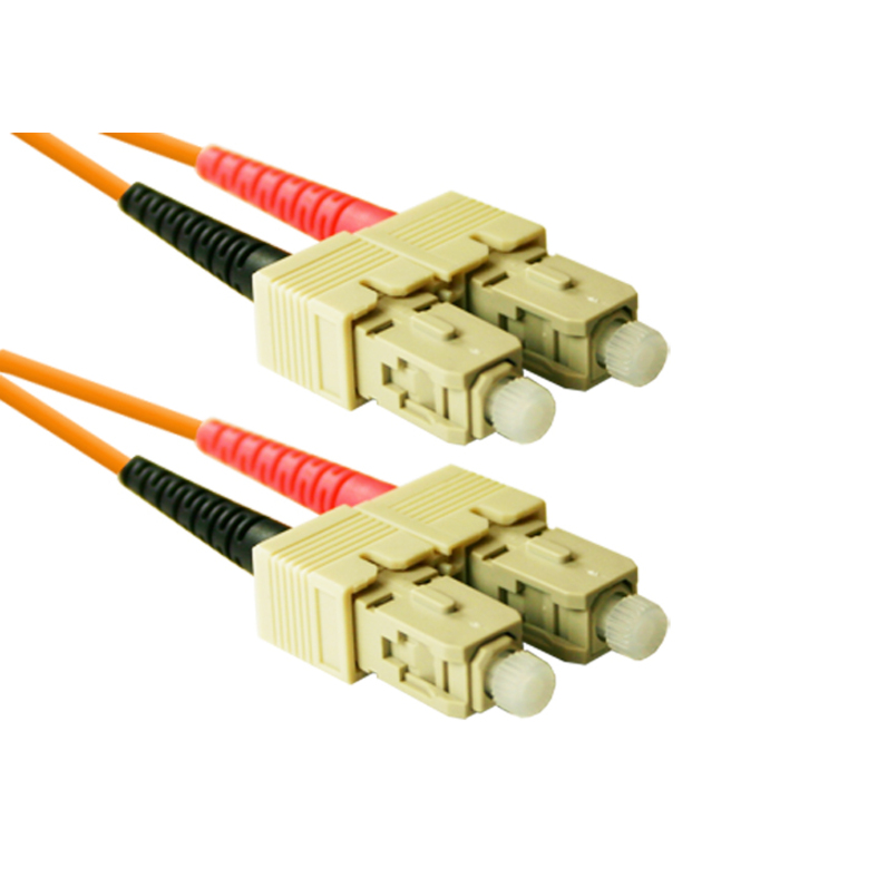 ENET 8M SC/SC Duplex Multimode 50/125 OM2 or Better Orange Fiber Patch Cable 8 meter SC-SC Individually Tested